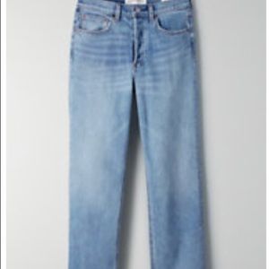 The Arlo high rise straight jeans